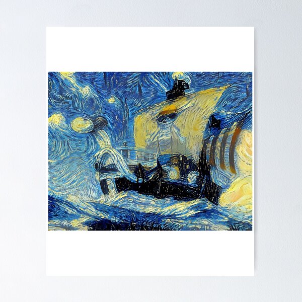 Item preview,  One Piece Going Merry  Flying Lamb Starry Night designed and sold by Tianaang.