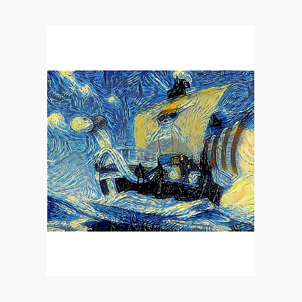 Item preview,  One Piece Going Merry  Flying Lamb Starry Night designed and sold by Tianaang.