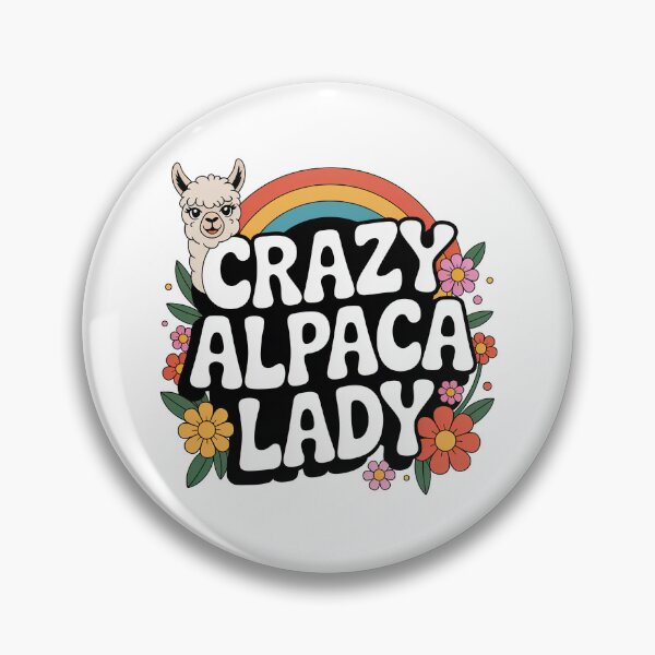 Item preview, Crazy Alpaca Lady designed and sold by graphic-genie.