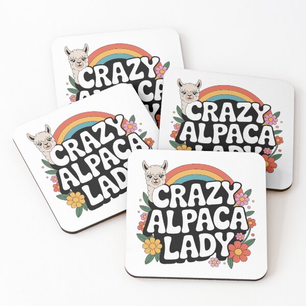 Item preview, Crazy Alpaca Lady designed and sold by graphic-genie.