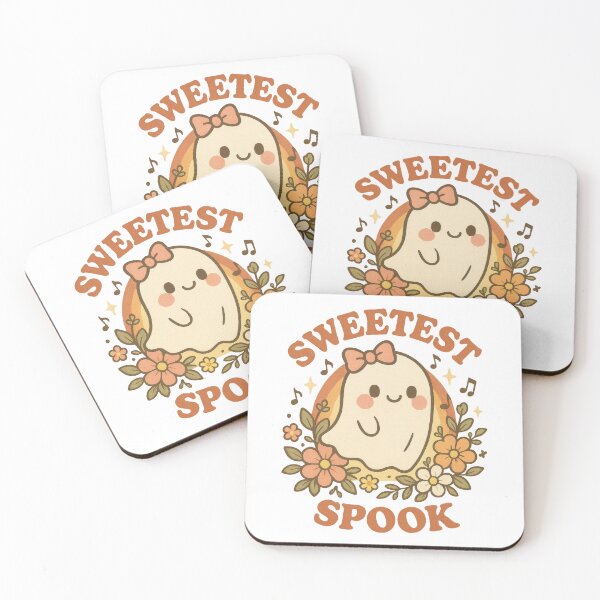 Item preview, Sweetest Spook Cute Ghost Floral Retro Halloween Design designed and sold by inkoutninja.