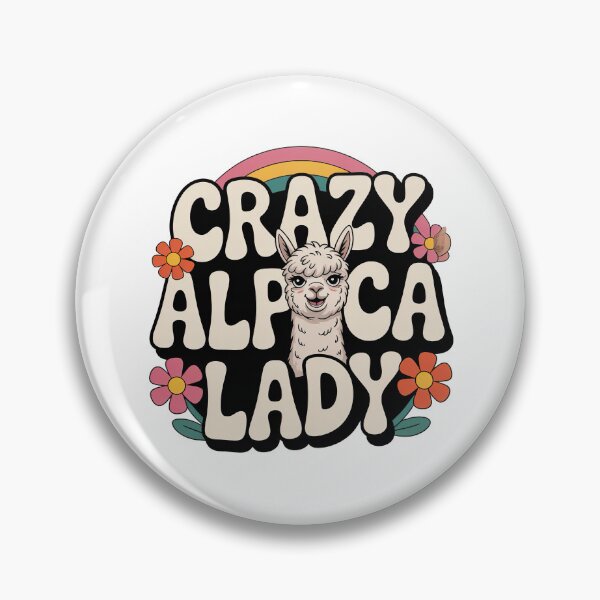 Item preview, Crazy Alpaca Lady designed and sold by graphic-genie.