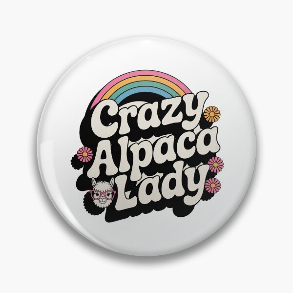 Item preview, Crazy Alpaca Lady designed and sold by graphic-genie.