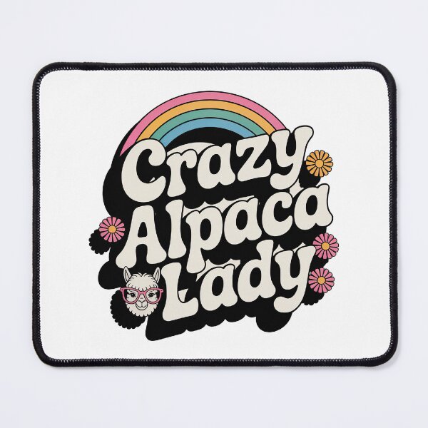 Item preview, Crazy Alpaca Lady designed and sold by graphic-genie.