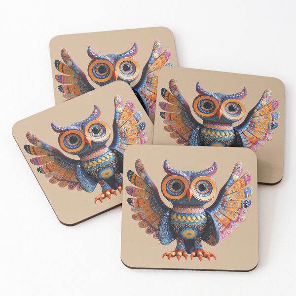 Item preview, Owl Alebrije - Vibrant Mexican Folk Art designed and sold by Myra365Art.