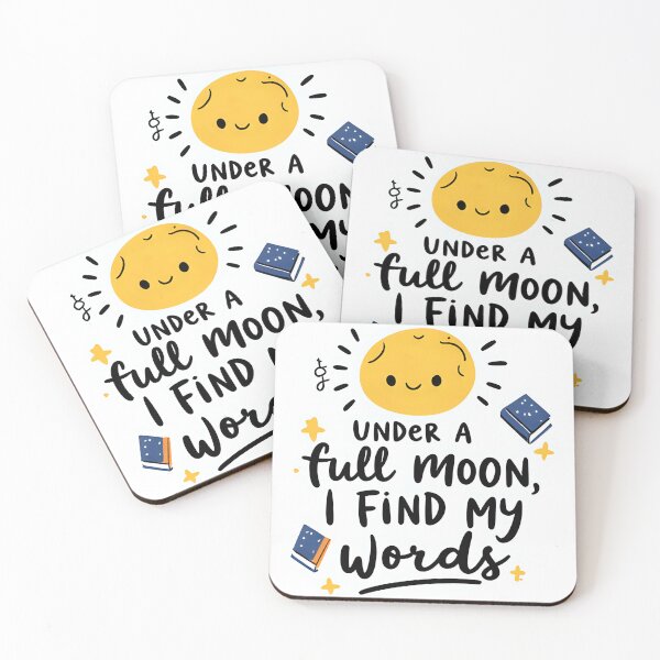 Item preview, Under a Full Moon I Find My Words designed and sold by Loncil.
