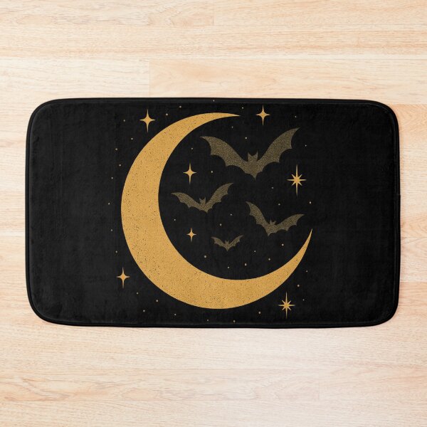 Item preview, “Midnight Flight – Gothic Moon & Bats” designed and sold by DailyVibesCo.