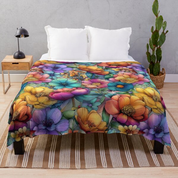 Item preview, Whimsical Watercolor Flowers designed and sold by Boddicca.