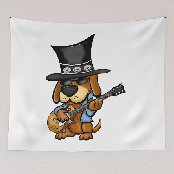 Aperçu de l'œuvre Slash Dog le guitariste créée et vendue par MichaelLarson58.