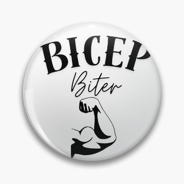 Item preview, bicep biter. designed and sold by sophsstickerinc.