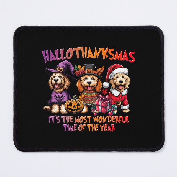 Item preview, Goldendoodle Halloween Thanksgiving Christmas designed and sold by chung2525.
