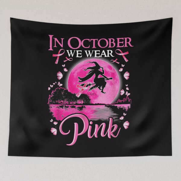 Item preview, In October We Wear Pink Ribbon Witch designed and sold by chung2525.