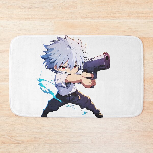 Item preview, Kaworu Nagisa Neon Genesis Mephisto Pheles Blue Exorcist Anime Chibi Gun designed and sold by PMartistStudio.