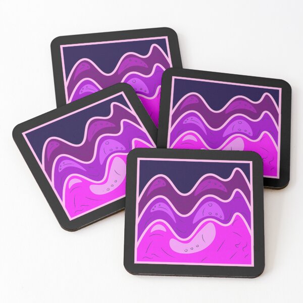 Item preview, Night Vale Purple Mountain shapes  designed and sold by Kaosuyee.