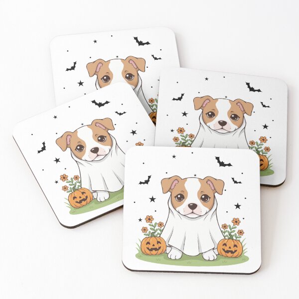 Item preview, Amstaff Puppy Ghost – Cute Halloween Dog Costume designed and sold by The Real Life Symphony.