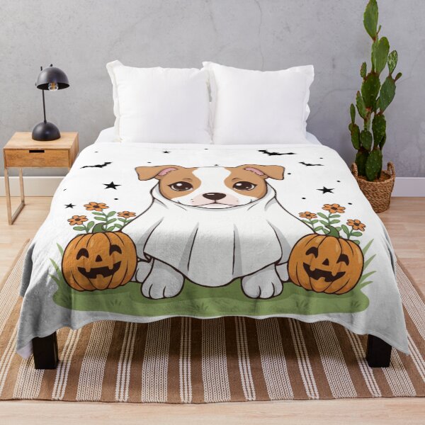 Item preview, Amstaff Puppy Ghost – Cute Halloween Dog Costume designed and sold by The Real Life Symphony.