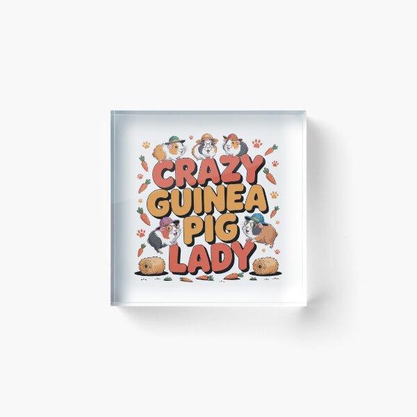 Item preview, Crazy Guinea Pig Lady designed and sold by graphic-genie.