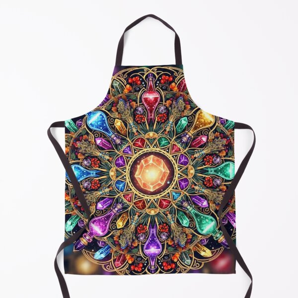 Item preview, Mandala of Vibrant Potions and Gems designed and sold by InezPhotography.