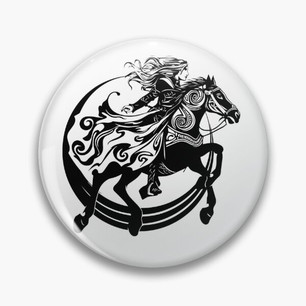 Item preview, Celtic Goddess Macha – Dark Mythology Silhouette designed and sold by CelticSoulShop.