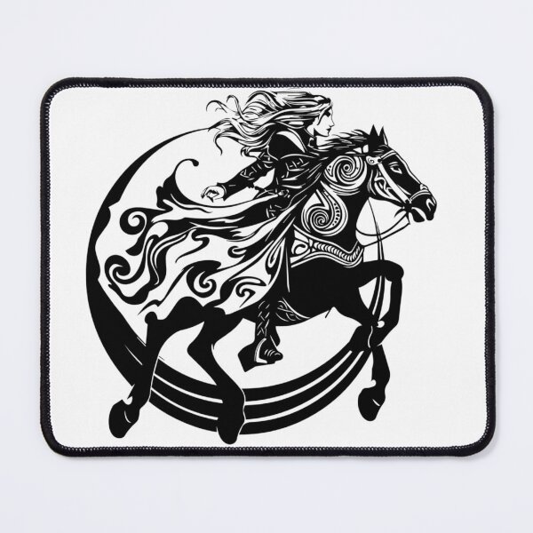 Item preview, Celtic Goddess Macha – Dark Mythology Silhouette designed and sold by CelticSoulShop.