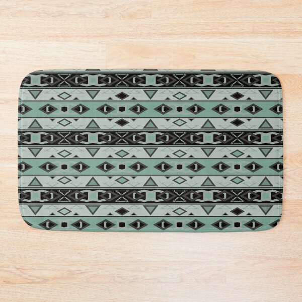 Item preview, Stripes and geometric shapes of olive green  designed and sold by fuzzyfox.