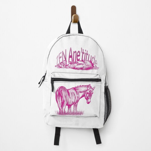 Item preview, Drawing of a donkey rolling on the ground - pink colorized version with French text designed and sold by SylvieG18.