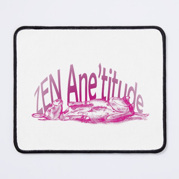 Item preview, Drawing of a donkey rolling on the ground - pink colorized version with French text designed and sold by SylvieG18.