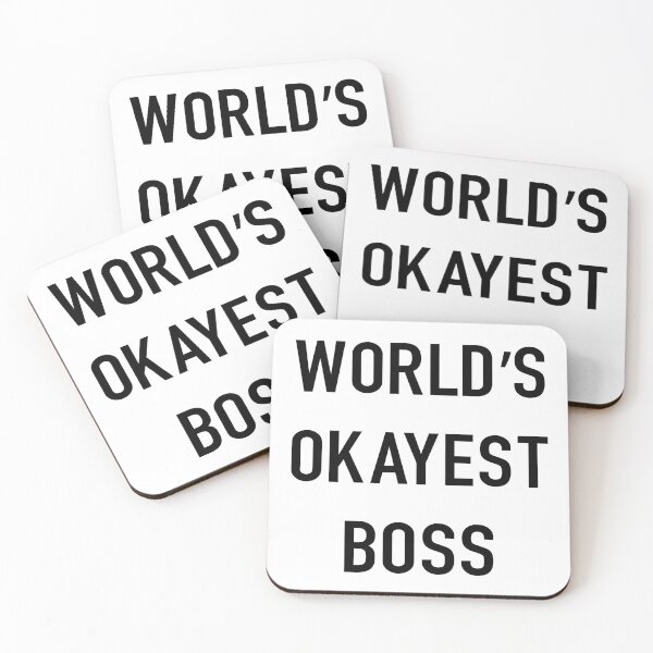 Item preview, World's okayest boss - best leader ever the office  designed and sold by SkeletonsDanger.