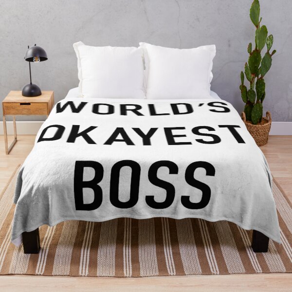 Item preview, World's okayest boss - best leader ever the office designed and sold by SkeletonsDanger.