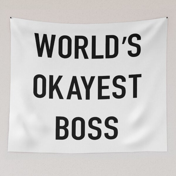 Item preview, World's okayest boss - best leader ever the office  designed and sold by SkeletonsDanger.