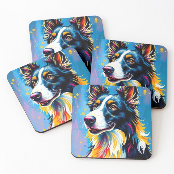 Item preview, Vibrant Border Collie designed and sold by ChrisButler.