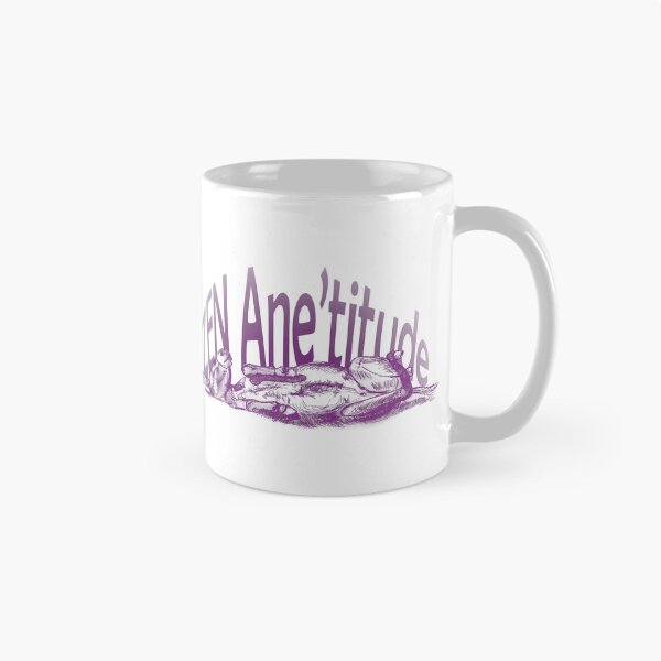 Item preview, Drawing of a donkey rolling on the ground - purple-red colorized version with French text designed and sold by SylvieG18.