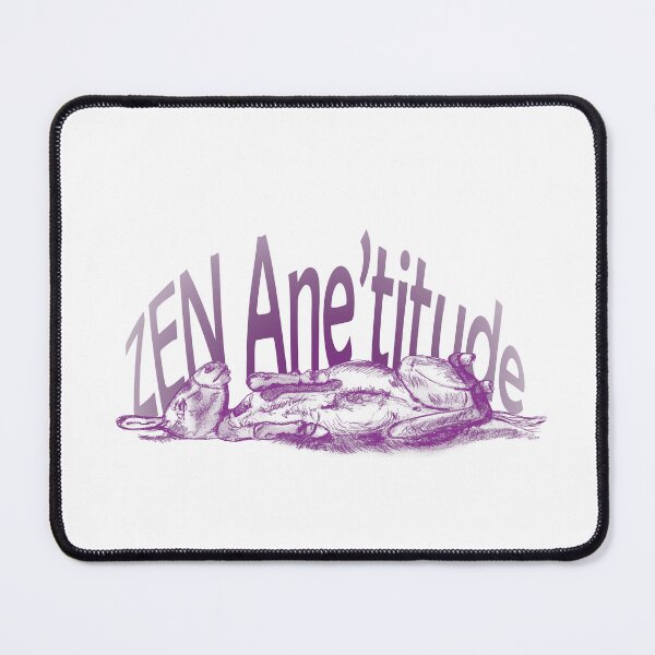 Item preview, Drawing of a donkey rolling on the ground - purple-red colorized version with French text designed and sold by SylvieG18.