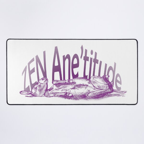 Item preview, Drawing of a donkey rolling on the ground - purple-red colorized version with French text designed and sold by SylvieG18.