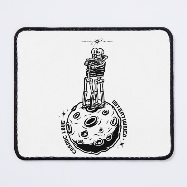 Item preview, Cosmic skeleton hugging on the moon designed and sold by WildFlower-33.
