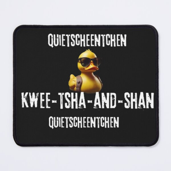 Item preview, Rubber duck -Kwee-tsha-and-shan – Funny German Word Design (rubber duck) designed and sold by Antik by Schulz.