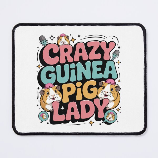 Item preview, Crazy Guinea Pig Lady designed and sold by graphic-genie.