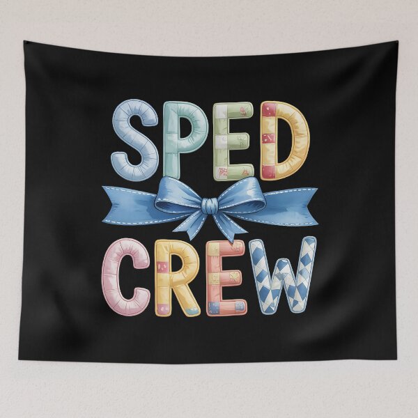 Item preview, Sped Crew Floral Coquette Bow Special Education Teacher designed and sold by BakeryDozen.