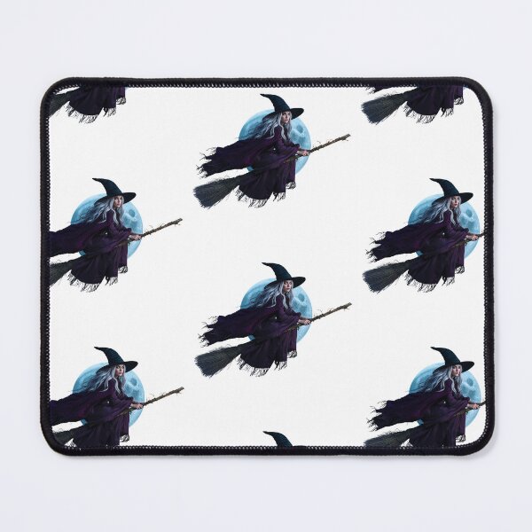 Item preview, Witch flying on a broomstick with a full moon in the background designed and sold by PWDigitalArt.