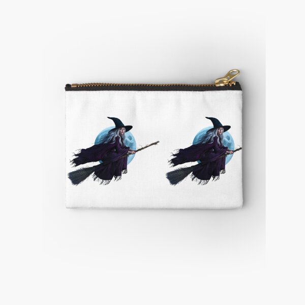 Item preview, Witch flying on a broomstick with a full moon in the background designed and sold by PWDigitalArt.