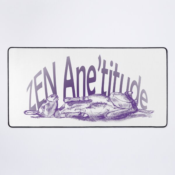 Item preview, Drawing of a donkey rolling on the ground - purple-blue colorized version with French text designed and sold by SylvieG18.