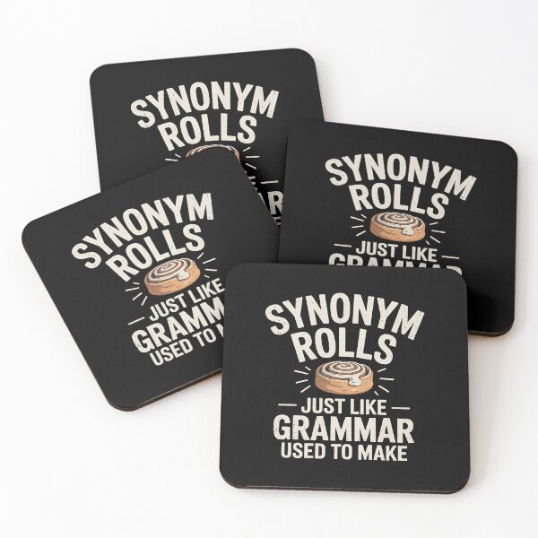 Item preview, Synonym Rolls Joke Cinnamon Rolls Grammar Pun Funny Teacher designed and sold by BakeryDozen.