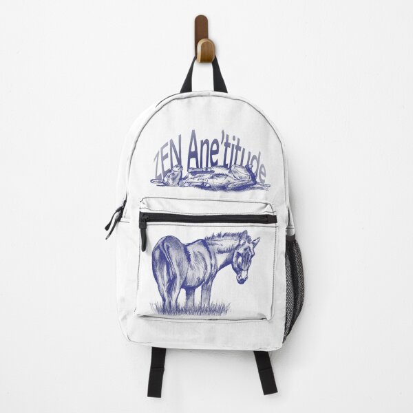 Item preview, Drawing of a donkey rolling on the ground - navy blue colorized version with French text designed and sold by SylvieG18.