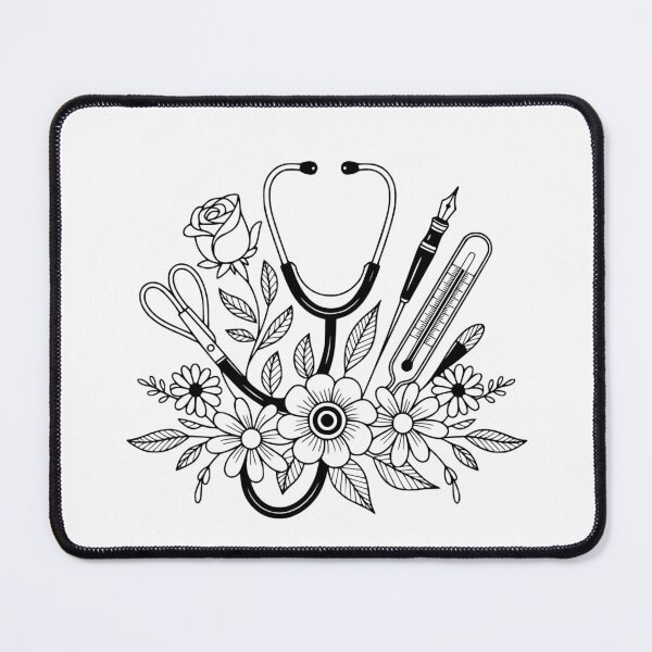 Item preview, Floral Stethoscope designed and sold by Sweetvoilet.