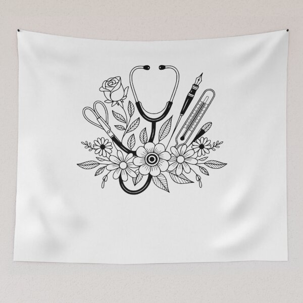 Item preview, Floral Stethoscope designed and sold by Sweetvoilet.