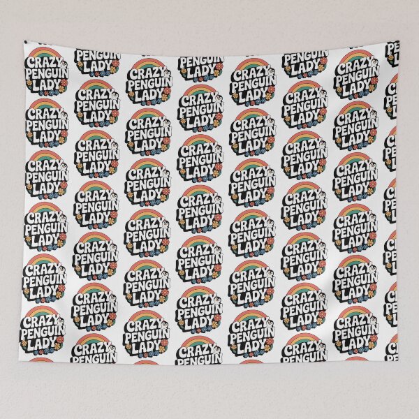 Item preview, Crazy penguin Lady designed and sold by graphic-genie.