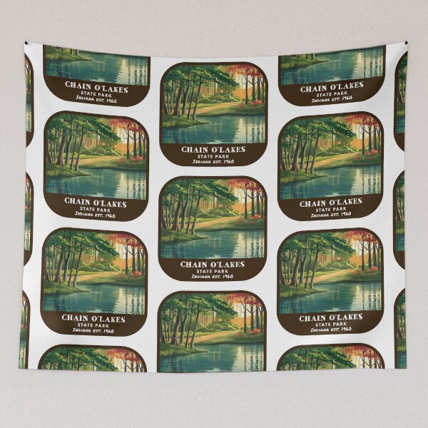 Item preview, Vintage Chain O'Lakes State Park (Indiana State Park) designed and sold by RabbitK.