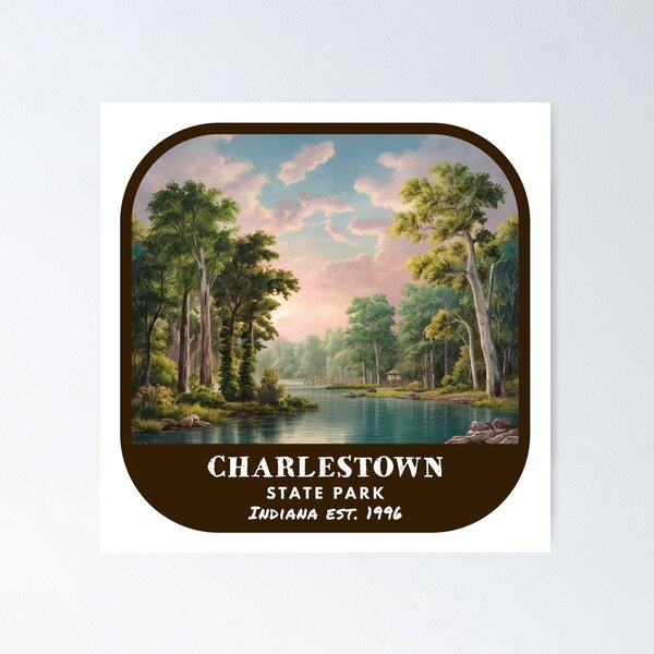 Item preview, Vintage Charlestown State Park (Indiana State Park) designed and sold by RabbitK.