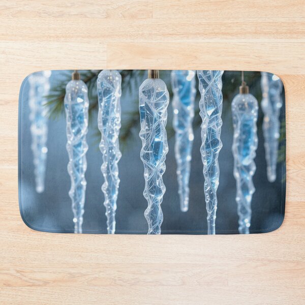 Item preview, Glistening Icicle Ornaments on Pine Boughs designed and sold by InezPhotography.