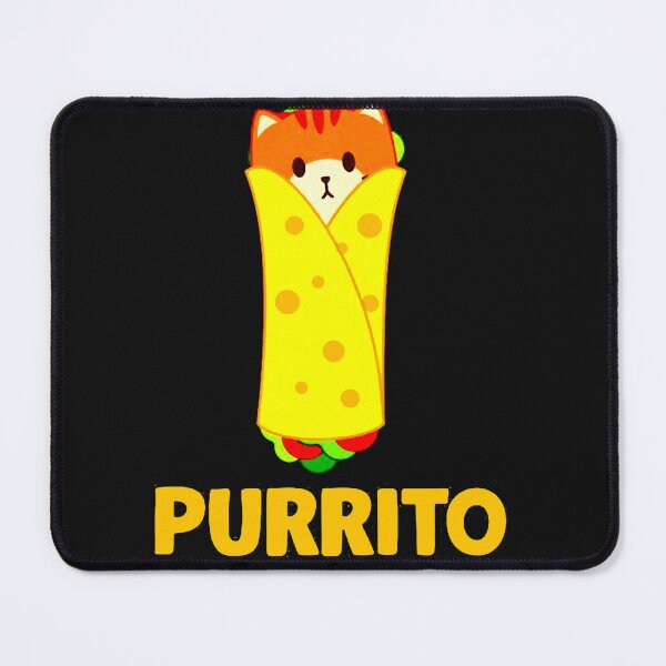 Item preview, Funny cat pun cute burrito purrito designed and sold by ClaraDeanna.